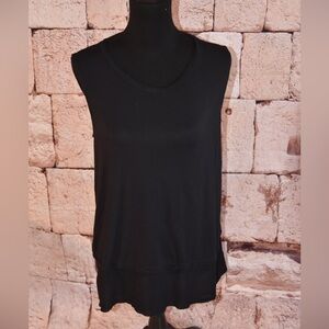 Soft Surroundings very Black Sleeveless Top size large